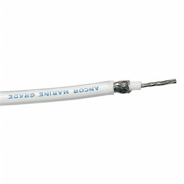 Ancor 151710 Câble Coaxial Blanc en Étain - 100 Pieds