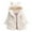 Off-white, variant on BULLPIANO 1-8T Girls Winter Fleece Snowsuit Kids Toddler Hooded Jacket Baby Thicken Warm Outwear Cute Overcoat