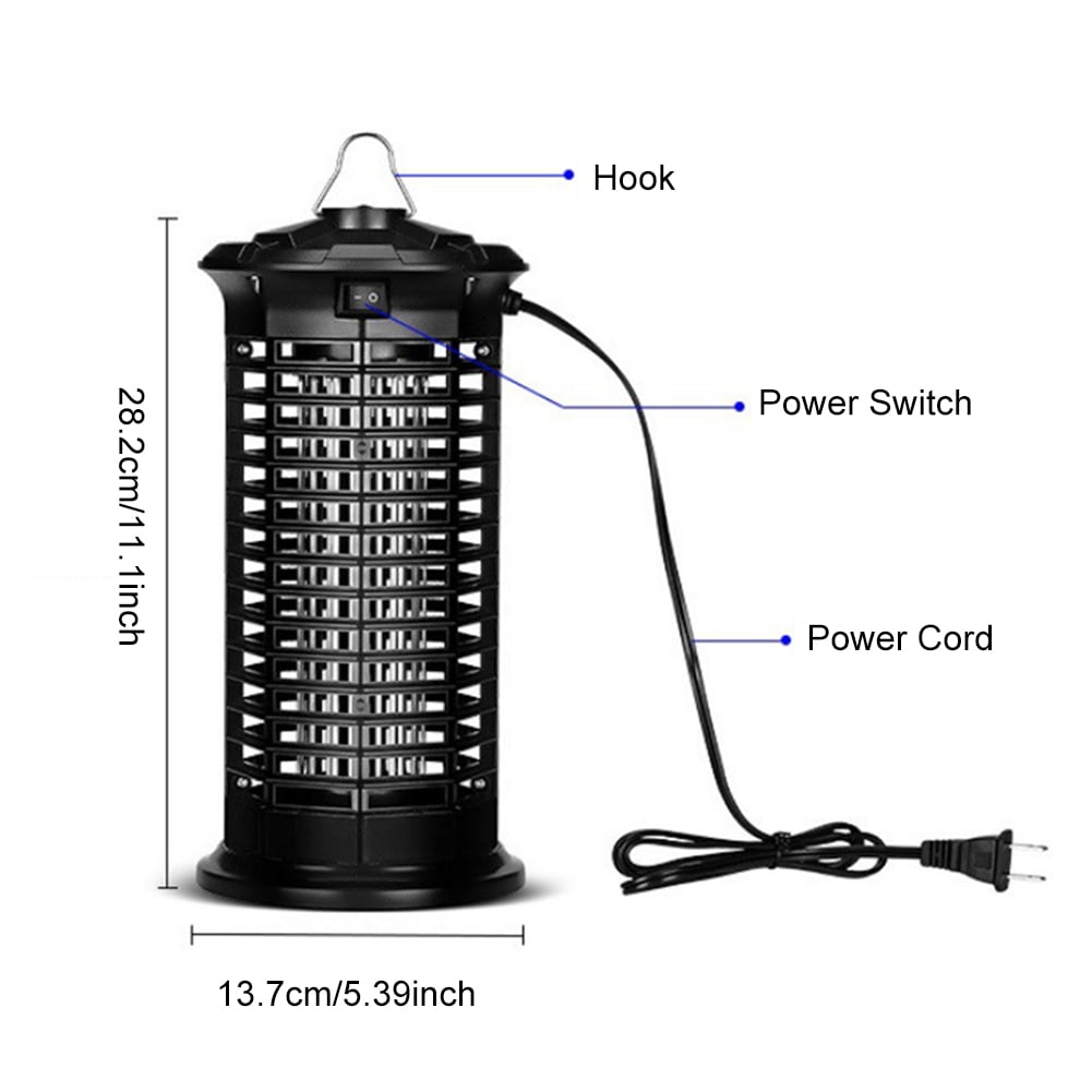 HUISZJ 2-In-1 Mosquito Killing Lamp, Microwave Electric Mosquito Killing Lamp, Waterproof Insect Racket Electric Mosquito Trap for Home Bedroom Living Room