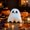 White, variant on Halloween Ghost Plush Toy, Soft Stuffed Ghost Doll with Witch Hat, Cute Halloween Plushie for Kids Home Party Decorations