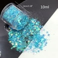 thumbnail image 2 of 10ml/Box Glitters Powder Heart Star Shape Sequins Colorful Bright Sparkling Glitters, 2 of 17