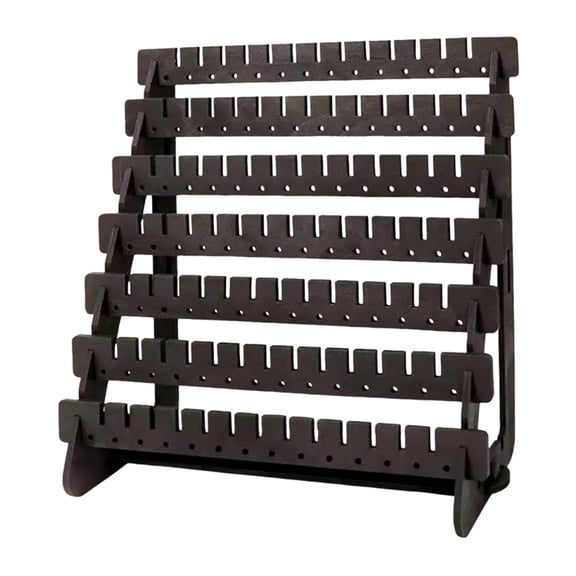 FVDPWYE Earring Holder Multi Tiers Wood Jewelry Storage Organizer Versatile Earring Brown