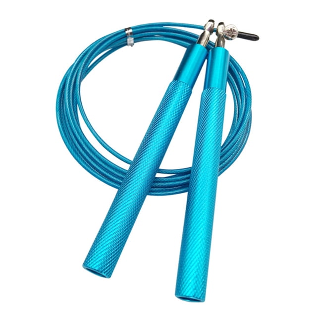 Cuerda de saltar de velocidad ajustable con mango de aleación de aluminio y rodamiento de bolas. Cuerda de ejercicio sin enredos para ejercicios de quema de grasa, entrenamiento de CrossFit, fitness,