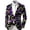 1-Multicolour1144, variant on Kiijoy Toddler Boys Carnival Print Suit Jacket Single Party Blazer, Sizes 3-4