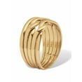 thumbnail image 2 of PalmBeach Jewelry 14k Yellow Gold-plated Puzzle Ring, 2 of 6
