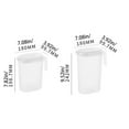 thumbnail image 3 of CHOK Large Airtight Plastic Jar with Lid and Locking Handle 1.5L 50oz Slim Design for Refrigerator Door Perfect for Water Coffee Lemonade Iced Tea and Juice Dishwasher Freezer Ideal for K, 3 of 9