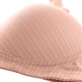 thumbnail image 5 of ManxiVoo Side Folded Full Coverage Wireless Bra for Women Soft Lightweight Support Minimizer with Wide Band M Size Pink, 5 of 7