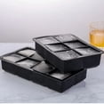 thumbnail image 4 of DEKAXID 4/6/8/15 Molde para bandeja de hielo grande de rejilla gigante de silicona de grado alimenticio, molde cuadrado para cubitos de hielo, molde para hacer cubitos de hielo DIY, 4 of 5