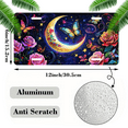 thumbnail image 2 of 1 Pcs 2D Flat License Plate Covers & Frames, Moon with Butterflies For Decorative Front, Waterproof For Decoration Aluminum License Plate Covers & Frames Cover For Men Women, 12" X 6", 2 of 7