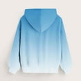 thumbnail image 5 of Mwjwdo Cute Hoodies for Teen Girls Oversized Star Print Hooded Sweatshirts Casual Loose Long Sleeve Pullover Top 4-14 Years Blue 140, 5 of 7