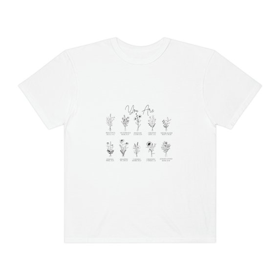 You are enough, Bible Verse Shirt, Christian Women Shirts, Floral Christian