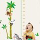 thumbnail image 3 of Pegatinas decorativas removibles para pared con diseño de jirafa, panda y mono trepando a un cocotero, ideales para la habitación de los niños, bebés y guarderías., 3 of 5