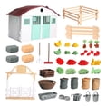 thumbnail image 3 of Miniaturas de Granja Casa Verduras Decoración de Valla Sunnimix Figuras de acción de PVC, 3 of 8