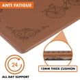 thumbnail image 4 of OPUX Anti Fatigue Kitchen Floor Mat, Reversible Cushioned Memory Foam Kitchen Rug Pad, Waterproof Non-Slip Padded Comfort Standing Mat Office Laundry Home, 47x17 (Farmhouse Travel), 4 of 7