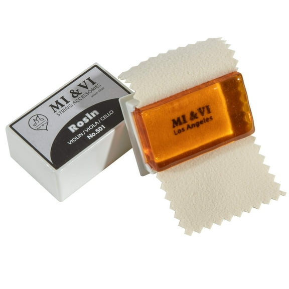 MI&VI Light Rosin - All Natural, Medium - Rosin For Violin - Viola - Cello (Pack of 2)