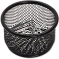thumbnail image 3 of Lorell Mesh Paper Clip Holder Desk Organizer, Black, 3 of 9