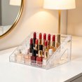 thumbnail image 3 of KGJQ 5/7 Tier Acrylic Display Stand with Fences, Perfume Stand Organizer, Makeup Organizer, Multifunctional Clear Display Shelf for Home Office, 3 of 7
