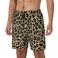 thumbnail image 2 of Uemuo Leopard Print-1 Pattern Mens Swim Trunks Quick Dry Board Shorts with Mesh Lining, Stretch Beach Shorts Quick Dry No-Chafing Board Shorts-Medium, 2 of 9