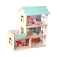 thumbnail image 2 of Casa de muñecas de madera para niños Villa de muñecas Casa de juegos fácil de montar Casa de muñecas de madera para niños a partir de 3 años Regalos, 2 of 9
