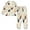 Chickens Pattern, variant on Fluffy Pajamas Set Fuzzy Winter Warm Pj Sets Pullover Tops and Long Pants Red Dog X-Small