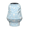 thumbnail image 2 of Fotbe Cute Bunny Pattern Car Seat Covers for Babies, Nursing Breastfeeding Cover Carseat Canopy, Soft Stretchy Carrier Cover, 2 of 9