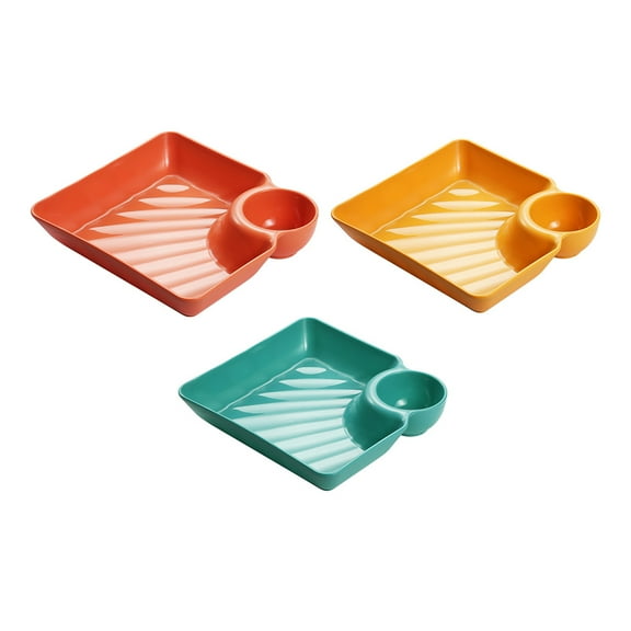 Frcolor Plate Serving Sushi Tray Plates Platter Dumpling Dip Appetizer Japanese Snack Dishes Dish Ceramic Sashimi Sauce Chip