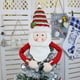 thumbnail image 2 of Gran muñeco de nieve para la parte superior del árbol de Navidad con colgador para bufanda y sombrero de copa para Navidad, 2 of 5