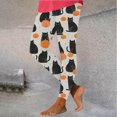 thumbnail image 5 of YOIAVAIOY Yoga Pants for Women High Waisted Halloween Leggings Pumkin Ghost Graphic Print Workout Running Athletic Tights Buttery Soft Milk Silk Legging White XXL, 5 of 6