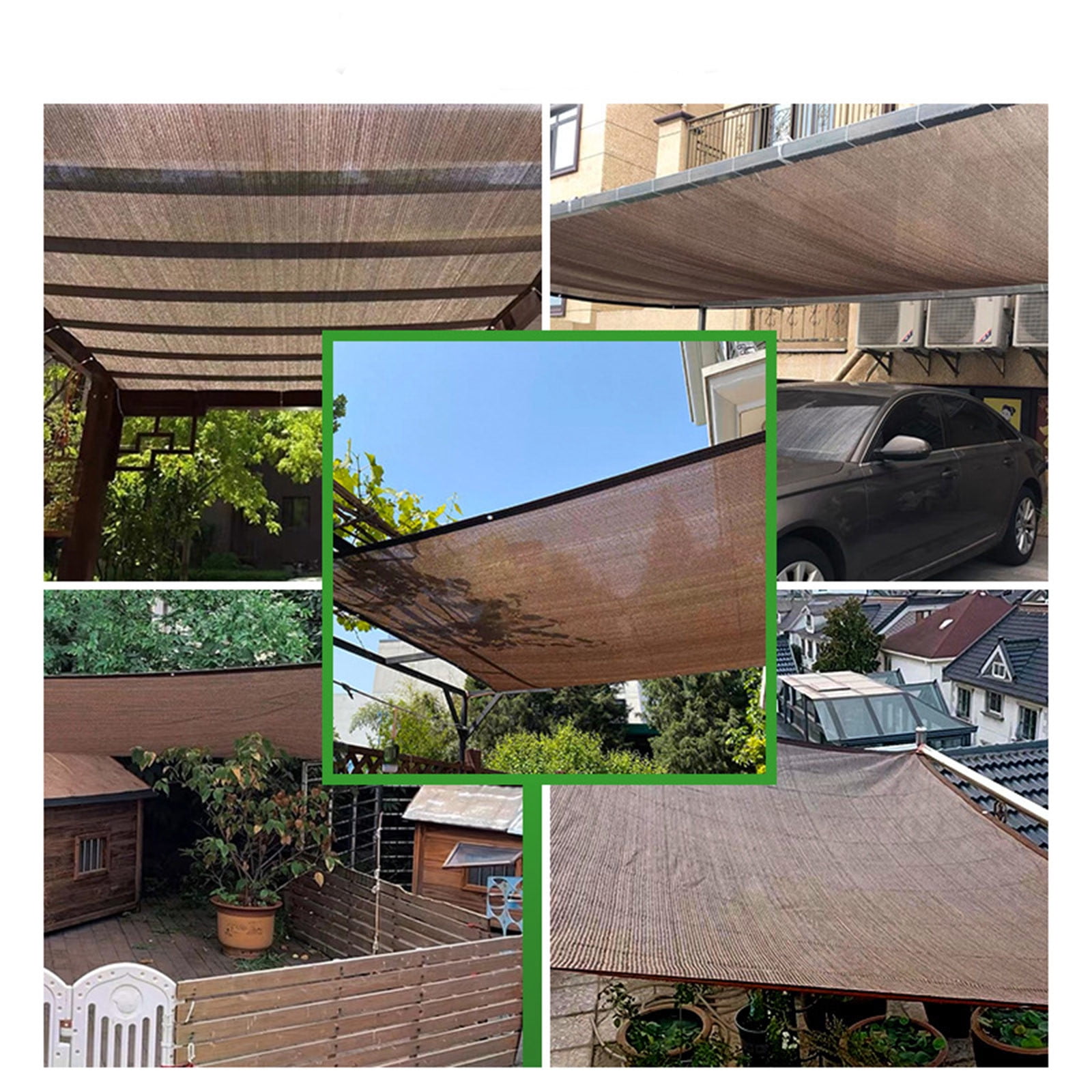 xuyanhg Clearance Curved Sun Shade, Outdoor Shade Cover Sand Rectangle Heavy Duty Permeable Backyard Shade Cloth For Patio Garden Sandbox (200CM x 200CM)