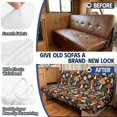 thumbnail image 3 of Uourmeti Mushroom Floral RV Dinette Cushion Covers Washable, 2 Piece Fit for Camper Travel Trailer, RV Jackknife Sofa Cover Fit for Jackknife Sleeper Sofas, 3 of 7