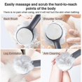 thumbnail image 3 of 2 in1 Long Handle Bath Sponge Back Washer Shower Brush Scrubber Body Cleaning, 3 of 5