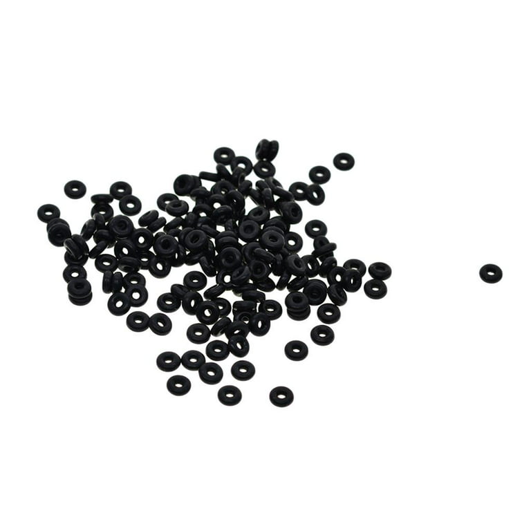 100 Pieces Rubber Bead Stopper for Jewelry Making Neck Bracelets