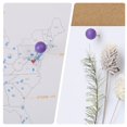 thumbnail image 4 of Push Pins dcdcee, color morado, para tablones de anuncios en el hogar y la oficina, 4 of 6