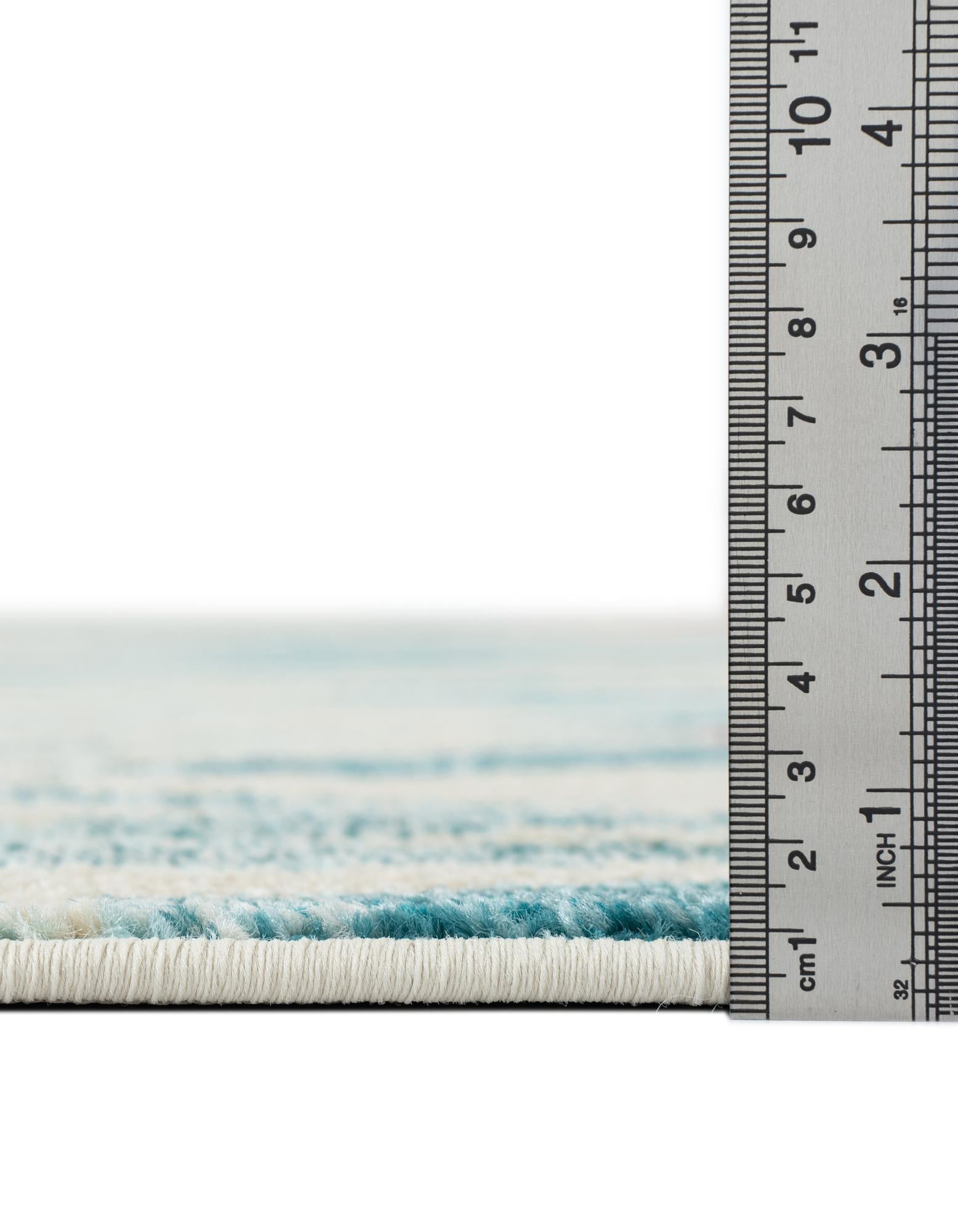Unique Loom Positano Collection Area Rug - Shoal (2' 7" x 10' Runner Beige/Blue)