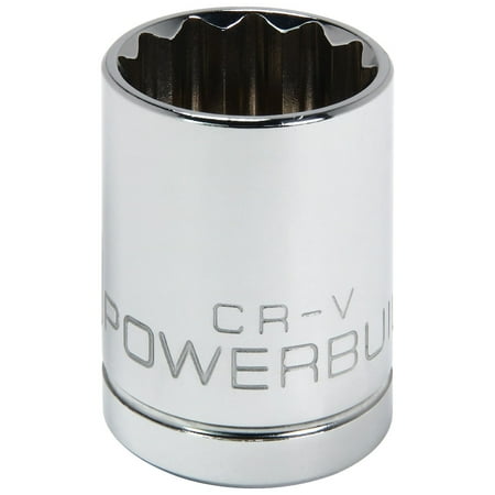 UPC: 0028907054278 | Powerbuilt 1/2 Inch Drive x 21 MM 12 Point Shallow Socket – 642019