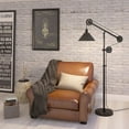 thumbnail image 3 of Evelyn&Zoe Traditional Metal Floor Lamp with Pulley System, 3 of 9