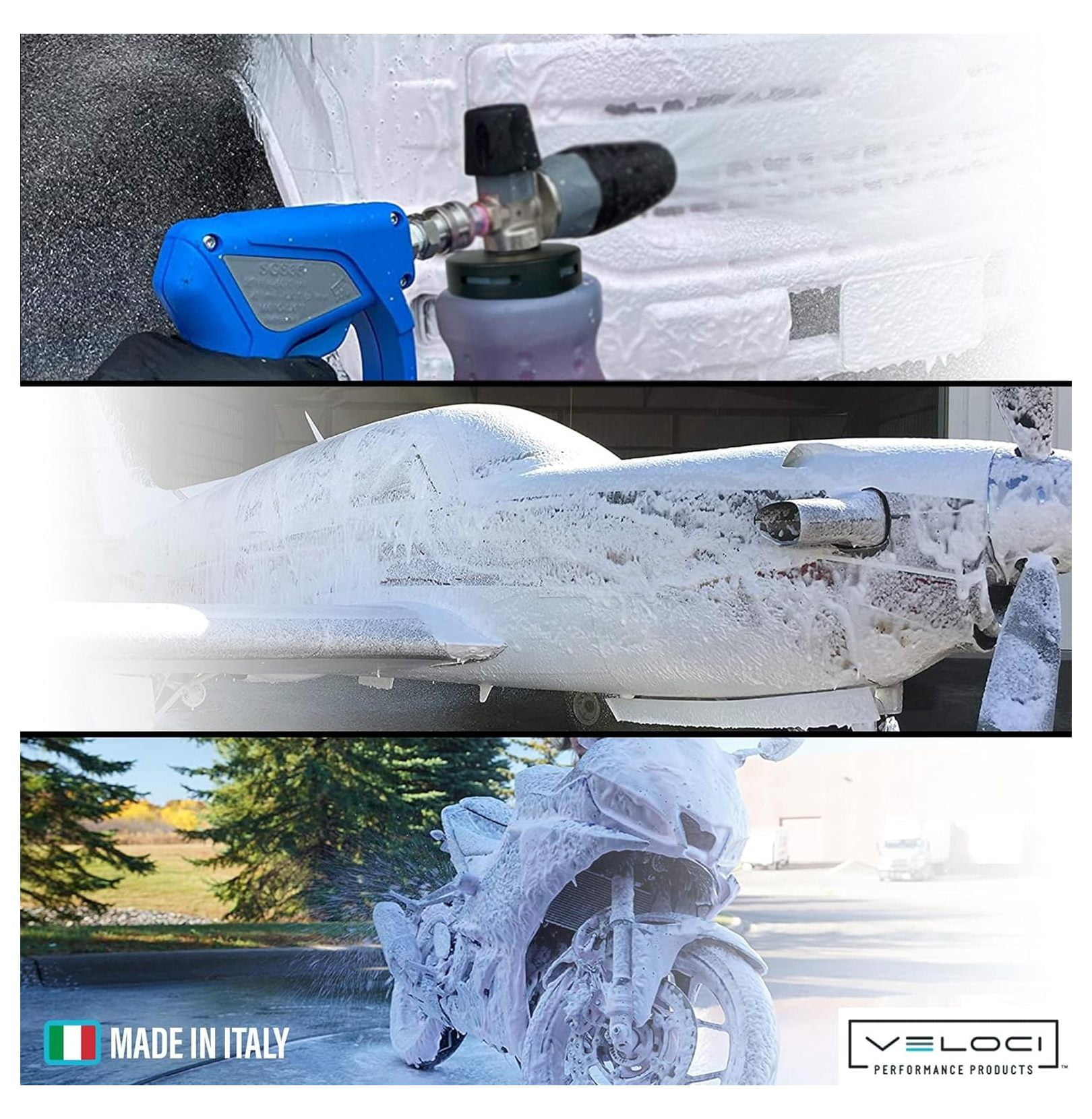 PF22 Foam Cannon with Wide Mouth Bottle for Pressure Washer, Grade