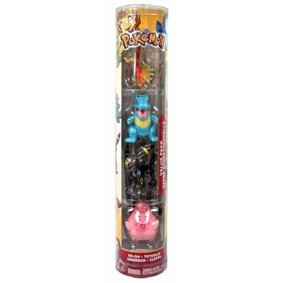 Pokemon Value Pack Figure Set [Ho-oh, Totodile, Umbreon, & Cleffa]