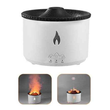 

Flame Aroma Diffuser Portable Essential Oil Diffuser Humidifier With Flame Light Relieve Stress Quiet Flame Diffuser