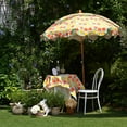 thumbnail image 2 of LAGarden Our Beach Portable Umbrella for Sand Beech Wood Pole Carry Bag with Printed Orange Grapefruit Cute Garden Parasol, 2 of 9