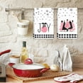 thumbnail image 6 of Christmas Kitchen Towels Pink Xmas Tree Kitchen Dishcloth 18 x 26 Inch Ultra Absorbent Tea Towel Drying Hand Towel for Xmas Holiday Home Kitchen Cooking Baking, Set of 2, 6 of 6