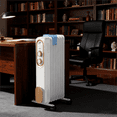 thumbnail image 3 of Atilioo Electric Oil Filled Radiator with Adjustable Thermostat, 1500W Portable Space Heater, Overheat Protection, Fast heating, White, 3 of 9