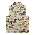 thumbnail image 5 of Pzuqiu Horse Print Boys Sleeveless Vests Size 4 Toddler Boy Clothes Warm Soft Winter Lightweight Sleeveless Fleece Jacket with Pocket Full Zip Fall Outfits Fashion Clothing, 5 of 7