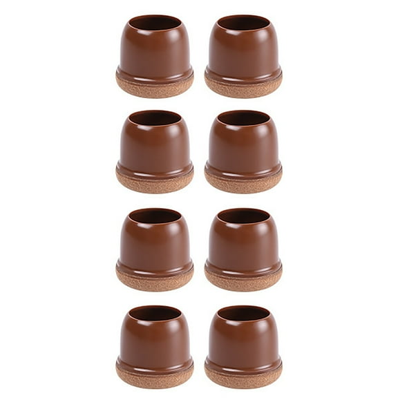 kedshhgu Chair Leg Floor Protectors Clear, 8 pcs Clear Felt Bottom Silicone Pads for Hardwood Floors & Furniture Feet Rubber Caps for Chairs - Medium