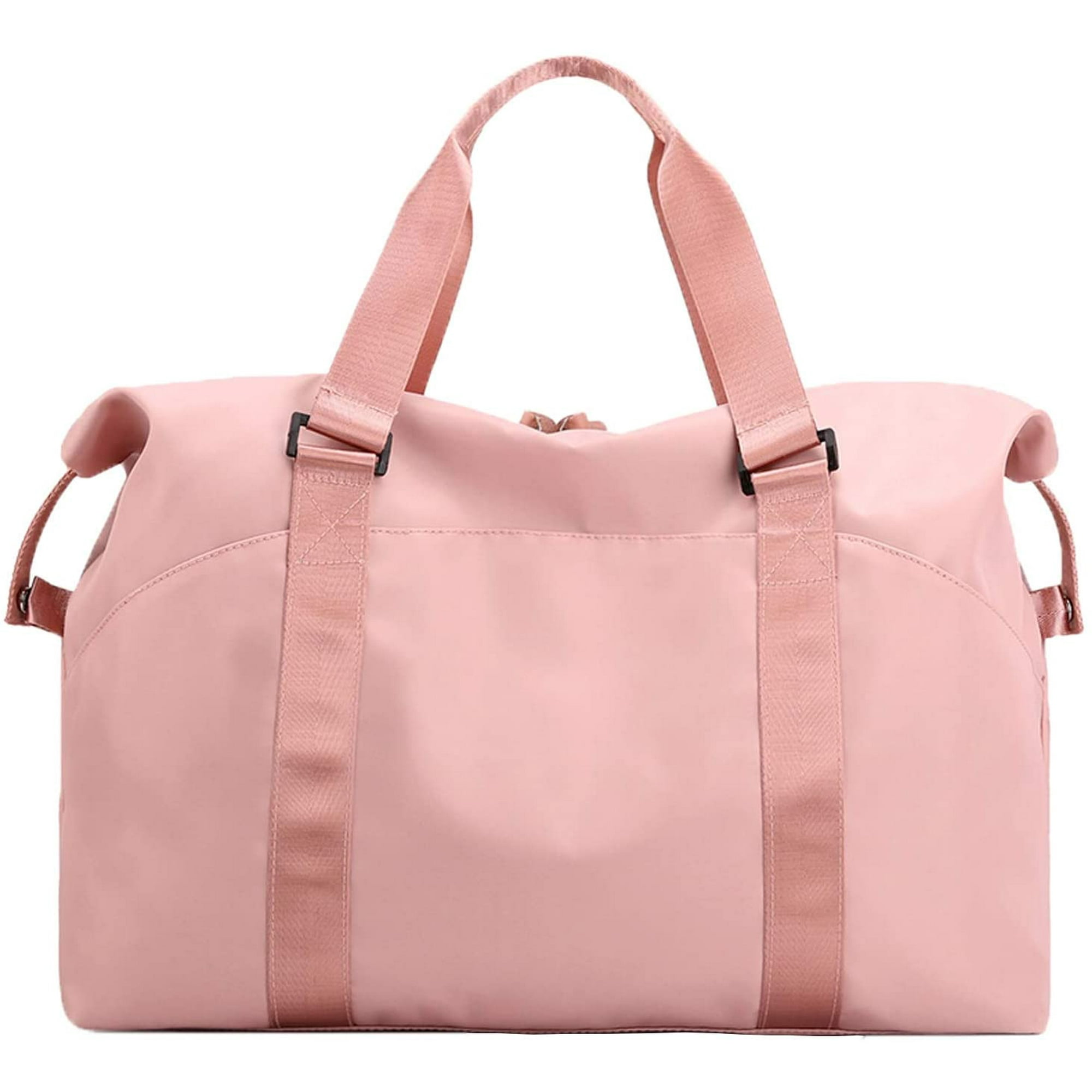 Sports Gym Bag Carry On Luggage Bag Travel Duffel Bag Pink