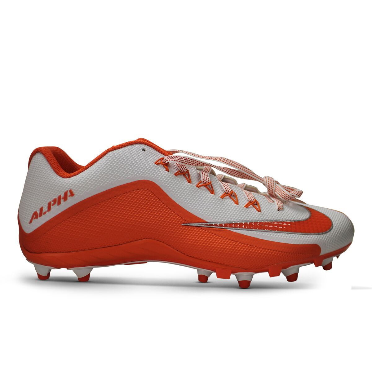 orange football cleats size 7