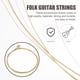 thumbnail image 2 of 12pcs Strings de guitarra folclórica a prueba de oxidación que reemplazan la guitarra decorativa con cuerdas, 2 of 6