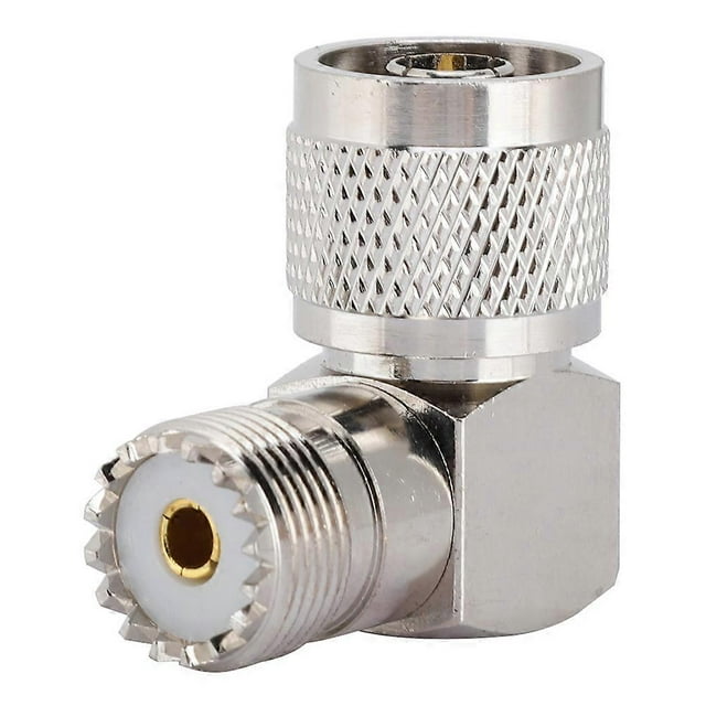 N Male to M Female Right Angle Coaxial Adapter for UHF Connector