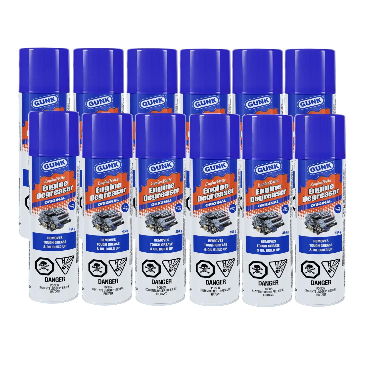 Gunk Engine-Brite Aérosol 16oz - Paquet de 12