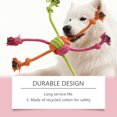 thumbnail image 4 of Cotton Rope Toy For Dogs Recycled Cotton Dog Rope Toy, Interactive Play for Aggressive Chewers, Bonding with Your Dog, Indoor Outdoor Play, Made from Recycled Cotton, Fun Design, Safe, 4 of 7